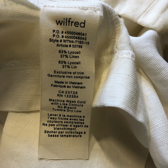 Linen blend White Midi skirt - Picture 4 of 6